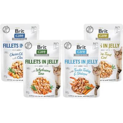 Brit Care Cat Fillets in Jelly Ochutnávkový mix 4× 85 g