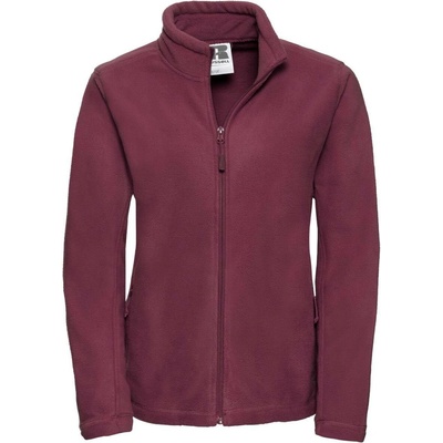 Burgundy women's fleece Outdoor Fleece Russell tmavě červená
