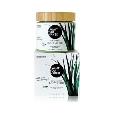 I want you naked New energy tělový peeling citronovou trávou a Aloe Vera 500 ml