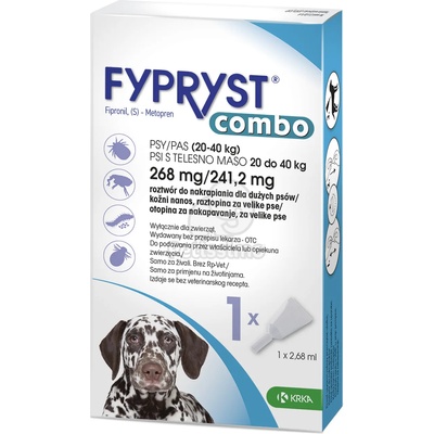 FYPRYST Combo Dog спот он за кучета с тегло от 20 до 40 кг 5 x