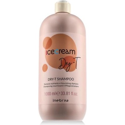 Inebrya Ice Cream Dry-T Shampoo 1000 ml подхранващ шампоан за суха и къдрава коса унисекс