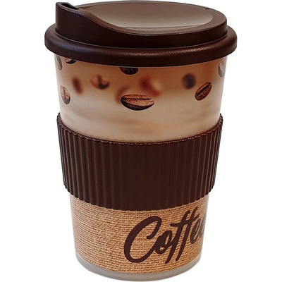 TVAR PARDUBICE COFFEE kelímek s pítkem s manžetou PH EKOLINE 400 ml