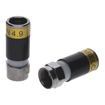 F 4,8 kompresné RG6 Cabelcon 4.9 žltý HP 1182