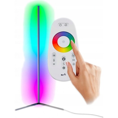 Stojací lampa Mozos LC-RGB s integrovaným LED zdrojem 20 W, černá