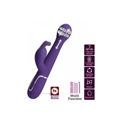 Boss of Toys Pretty Love Dejon 3-in-1 Intimate Machine, Dual Motor, Purple, USB