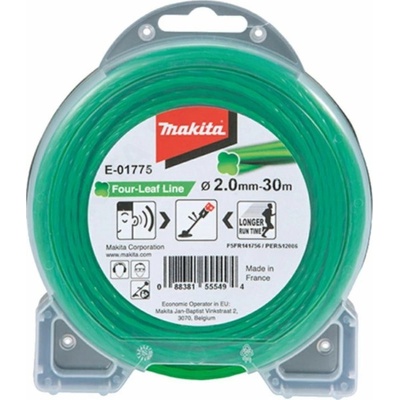 Makita struna nylonová 2,0mm, zelená, 30m, speciální pro aku stroje = old 197473-7