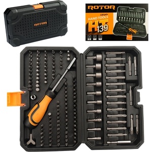 ROTOR rht139 Комплект битове и накрайници за отвертка, 139 части (rht139)