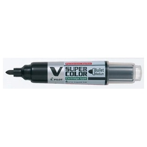 Pilot Пилотен маркер V-Super Color BG кръгъл 0, 9 мм черен (SCA-VSC-M-B-BG)
