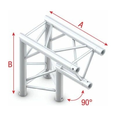 TRUSS PT30-007 Corner 90 Degrees Apex Down incl connectors