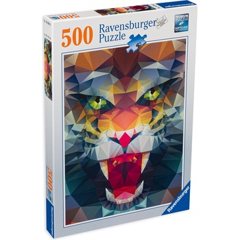 Ravensburger Пъзел Ravensburger от 500 части - Многоъгълен лъв (16984)