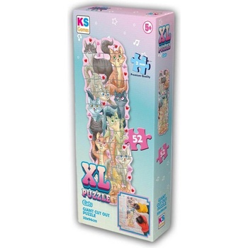 KS Games Пъзел KS Games от 52 XXL части - Котки (28617)