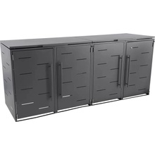Sunfun FUS20878 Box na popolnice 268 × 81,5 × 116 cm 4 popolnice do 240 l