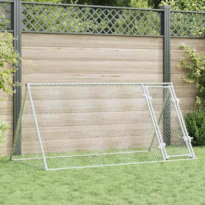 vidaXL Klec pro kuřata 200 × 105 × 91 cm pozinkovaná ocel stříbrná 9799.172557