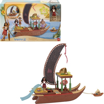 Mattel Garland Small doll VAIANA Transformující se loď JBT78