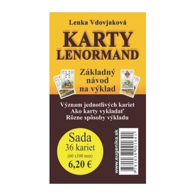 Karty - Lenormand karty + brožúrka Vdovjaková Lenka