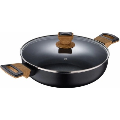 Bergner Panvica s nepriľnavým povrchom a pokrievkou 28 cm Earth Black