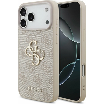 GUESS PU 4G Metal Logo Задний калъф за iPhone 17 Pro Max Pink Guess | Rozov | МЪЖЕ | UNI