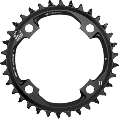 Prevodník SRAM X-SYNC 2 34z 104 BCD Alum,12rýchl., Black