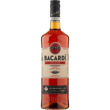 Bacardi Spiced 35% 1 l (čistá fľaša)