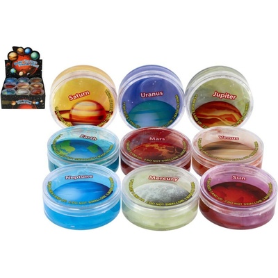 Teddies Sliz Sluneční soustava v boxu 7 cm