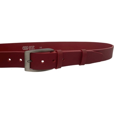 Penny Belts kožený opasek 504-R90 červený