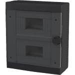 ELMARK АПАРТАМЕНТНА КУТИЯ ЗА ОТКРИТ МОНТАЖ, 16 МОДУЛА (2X8), ЧЕРНА (60175BL)
