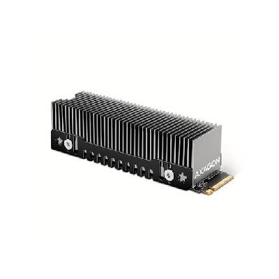 AXAGON CLR-M2XT, hliníkový pasivní chladič pro jedno i oboustranný M.2 SSD disk, výška 20 mm