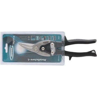 GROSS Ножица за метал Piranha, 250 mm, право и ляво рязане, // GROSS 78321