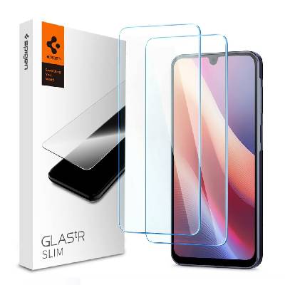 2 броя стъклени защитни покрития за дисплея на Samsung Galaxy A16, Galaxy A16 5G - Spigen Tempered Glass GLAS. tR Slim 2 Pack (прозрачен) (AGL08935)