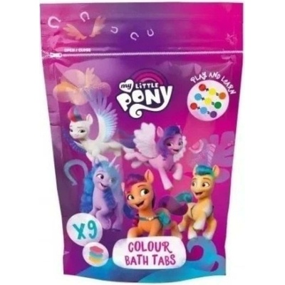 My Little Pony Colour Bath Tabs farebné šumivé tablety do kúpeľa 9x16 g