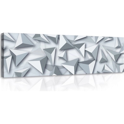 Postershop Obraz na plátně: 3D trojúhelník - 145x45 cm