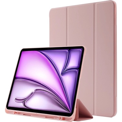 Vsetkonamobil 76503 LEATHER Zaklápací kryt pre Apple iPad Air 13 2025 / Air 13 2024 svetloružový
