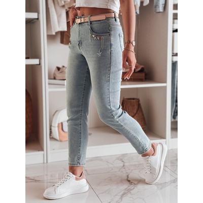 Dstreet Dámske džínsy skinny BLINGBLING UY2451 modré