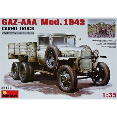 MiniArt GAZ-AAA Mod. 1943 Cargo Truck w/ Figures 1:35