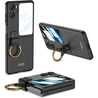 GKK CIRCLE Ochranný s držiakom Oppo Find N2 Flip čierne