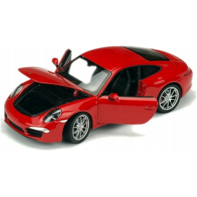 Welly CARRERA PORSCHE 911 992 4S ČERVENÁ KOVOVÝ NOVÝ MODEL 1:24