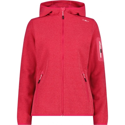 CMP Дамско поларено яке CMP Women's Jacket Fix Hood Jacquard Knitted 3H19826 Fleece jacket - Carminio / Pink - размер 36 (EU) (105-4940-3112)