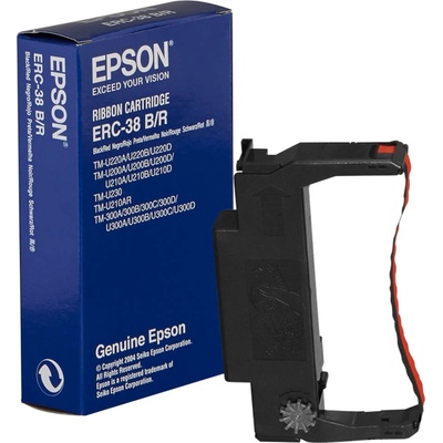 Epson C43S015376 (ERC-38 B/R), originálna páska, černo-červená