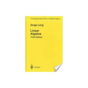 Linear Algebra | Serge Lang (1987)