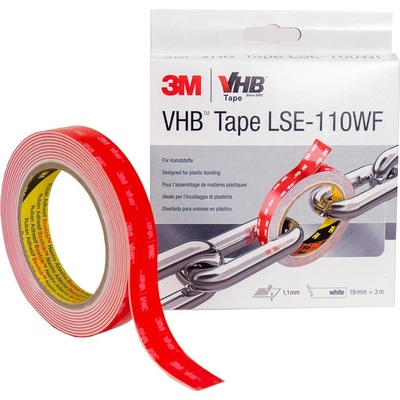 3M obojstranná lepiaca páska biela 33 m x 19 mm