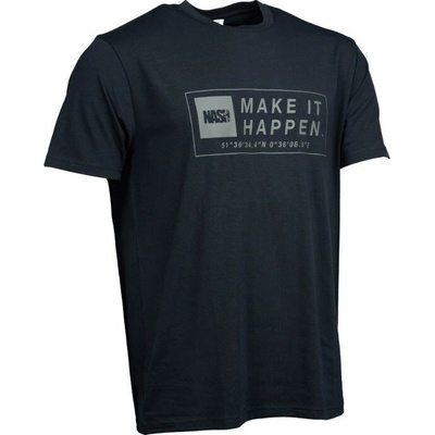 Nash tričko Make It Happen Coordinates T-Shirt black