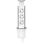 FK technics Колона с контакти за монтаж в плот на маса 3x230V (FK0252)
