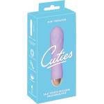 Cuties Mini - вибратор с акумулатор и водоустойчив, лилав, релефен