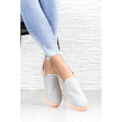 Seastar slip on tenisky NB166P.G šedé – Zboží Dáma