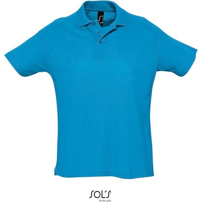 Sol's Summer II Piqué polo modré aqua