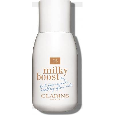 Clarins Milky Boost make-up na všetky typy pleti 05 Milky Sandalwood 50 ml