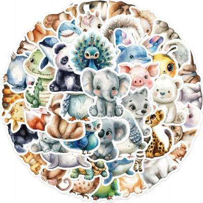 WL11 nálepky sticker bomb samolepky 50 ks zvieratká