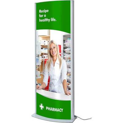 A-Z Reklama CZ Reklamní LED světelný Totem - DESIGN ARCUATO 2xA1 – Zbozi.Blesk.cz
