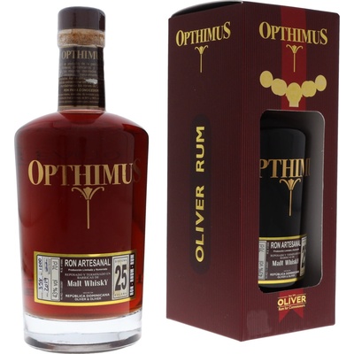 Opthimus Malt Whisky Finish Tmavý rum 25y 43% 0,7 l (kartón)