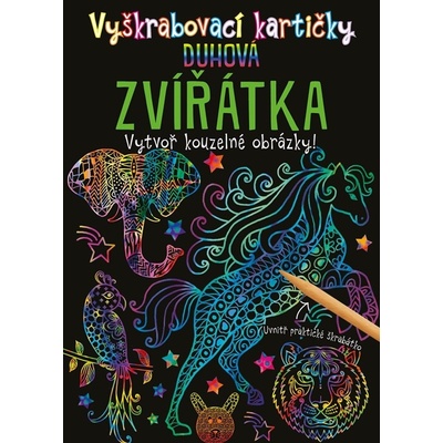 Vyškrabovací kartičky Duhová zvířátka Kolektiv Marie Dupalová – Zboží Mobilmania